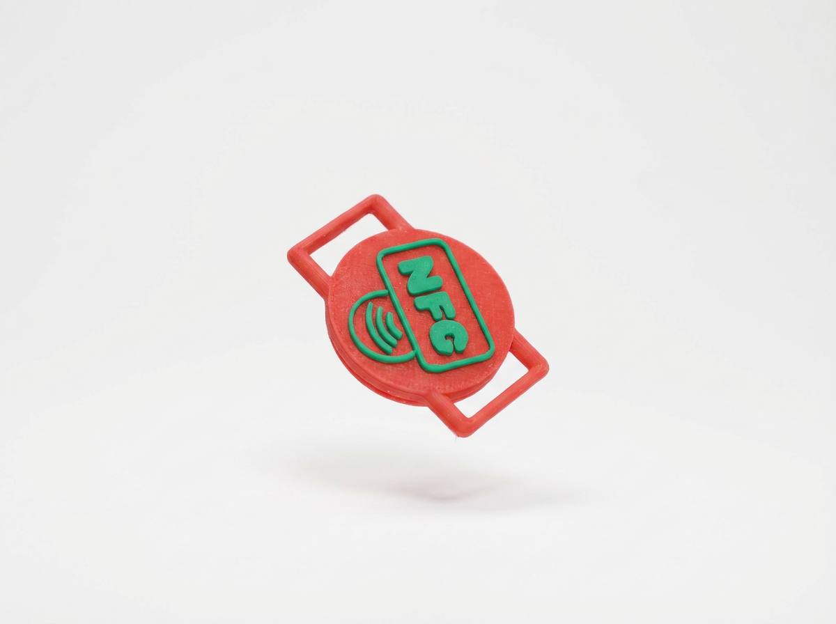 HealthTag - Badge NFC Médical à Attache Double